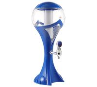 Operitacx Distributore per Bevande Luminoso Bar Drinks Dispenser 1.5l Blu in Plastico Colonna Ghiaccio Indipendente e Maniglia a Scomparsa per Birra e Cocktail, per Bar e Spiaggia