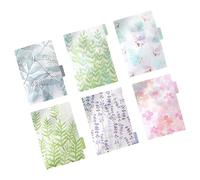 Operitacx Divisori per Quaderno A5 6 Fori in Pp Trasparente Resistenti e Superficie Liscia, Set da 6 Pezzi per Uso Scolastico e Quotidiano Design Colorato e Funzionale