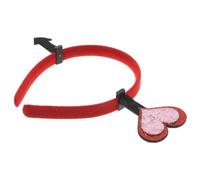 Operitacx Fascia per Chioma a Cuore Rosso di San Valentino per Feste | Plastica Confortevole e Resistente, Non Si Deforma Facilmente, per Addii al Nubilato e Foto Ricordo