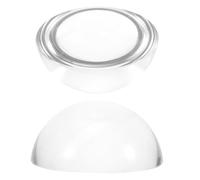 Operitacx Fermacarte Emisfero in Vetro 60Mm, Set 2 Pezzi per Calligrafia e Cucito, Peso Stabile Trasparente per Patchwork, Pittura e Scrittura Manuale