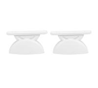 Operitacx Fermaporta Camper in Plastica Bianco 2 Pezzi Forma a Mezza Circonferenza, Facile da Usare per Mantenere la Porta Aperta, Accessori Utili per Camper e Caravan