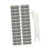 Operitacx Filtro Lavatrice in Acciaio Inossidabile 304 Antiruggine con 24 Pezzi Rete in Metallo e 24 Fascette, Filtro a Rete Professionale per Lanugine, Accessorio Ricambio