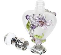 Operitacx Flacone Porta Profumo Vintage in Vetro Smaltato 10ml, Bottiglia Ricaricabile per Aromaterapia, Accessorio Decorativo Compatto per Casa e Viaggi