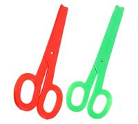 Operitacx Forbici Clown Giganti in Plastica 2 Pezzi Rosse e Verdi Accessori per Costume Comico e Fotografia Halloween Decorazioni da Circo