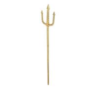 Operitacx Forcone a Tre Punte in Plastica Oro Riutilizzabile Stile Antico Design Realistico per Masquerade e Feste di Halloween Adulti