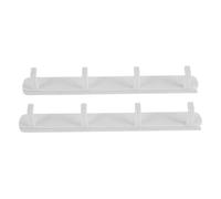 Operitacx Ganci Adesivi Scorrevoli da Cucina 2 Pezzi con Binario Estraibile in Abs Bianco per Risparmio Spazio in Piccoli Spazi e Fessure tra Mobili