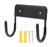 Operitacx Gancio Portaoggetti in Metallo per Asse da Stiro, Supporto da Parete Doppio Viti, Appendiabiti Salvaspazio per Casa e Lavanderia, Facile Installazione su Porta o Muro, Nero