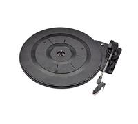 Operitacx Giradischi Vintage 28cm in Plastica Nero Puntina, Portatile e Chiarezza Sonora Eccezionale, Accessorio per Dischi Vinile e Audio Video Stili multipli