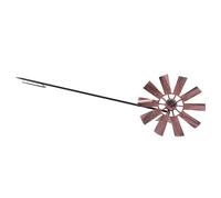 Operitacx Girandola Decorativa in Ferro Battuto da Giardino, Mulino a Vento Colorato Base da Inserire nel Terreno, Ornamento per Esterni Resistente e Rotante al Vento per Patio e Cortile