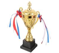 Operitacx Gold Trophy Rewards Cup Metal Trophies Prize Winner Awards 29cm per Le competizioni Sportive Match Competitive Christmas Birthday Party Bomboniere 13x8x29 cm