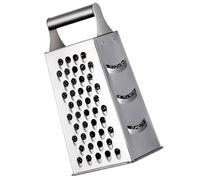 Operitacx Grattugia Multiuso in Acciaio Inox Manico Antiscivolo, Affetta Verdure e Formaggi, Utensile da Cucina Resistente per Preparazioni Domestiche