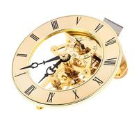 Operitacx Inserti per Movimento Orologio Rotondo Numeri Romani, Meccanismo Preciso per Kit Fai da Te, Decorazione Globo da Tavolo per Ufficio e Casa, 3,5x3,4 Pollici Senza Batteria