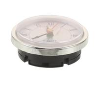 Operitacx Inserto Orologio al Quarzo Rotondo 65mm, Quadrante Numeri Romani | Argento Plastico, senza Cornice e Profilo Sottile, per Hotel e Uffici, Montaggio Semplice