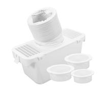 Operitacx Kit Connettore di Sfiato per Asciugatrice Raccoglitore Condensa Bianco in Plastica, Filtro per Raccolta Pelucchi e Sporco Fine, Accessorio per Asciugatrici a Tamburo