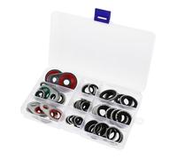 Operitacx Kit Guarnizioni Compressore Condizionatore in Lega di Zinco e Nbr Design Elegante per Riparazione e Prevenzione Allentamento Impianto Auto