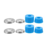Operitacx Kit Sospensioni Skateboard Pu Blu Cuscinetti Ammortizzatori Morbidi e Riser per Truck, Ricostruzione Parti Longboard per Guida su Terreni Accidentati e Uso Principianti ed Esperti