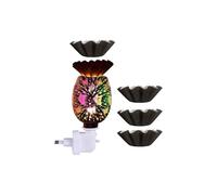 Operitacx Lampada Aromatica 3D a Fusione Cera, Forma Stella Decorativa | Plastica e Vetro, Vassoi in Carta e Lampadina a Incandescenza, Atmosfera Tranquilla