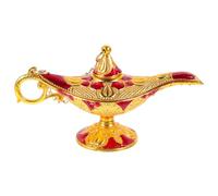 Operitacx Lampada dei Desideri Decorazione da Tavolo Sottile Design Classico in Lega di Zinco Rosso Vintage per Studio e Sala Yoga