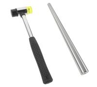 Operitacx Mandrini Regolabili per Gioielli con Martello in Gomma Kit Leggero e Portatile per Riparazione e Modellatura Strumento Fai da Te per Negozio e Appassionati