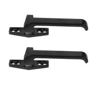 Operitacx Maniglia per Finestra in Lega di Alluminio Set da 2 Pezzi Serratura Verticale e Chiavistello, Maniglia Antiscivolo per Porta Scorrevole Balcone e Terrazza, Installazione