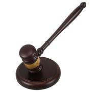 Operitacx Martelletto da Giudice in Legno Blocco Sonoro per Aste e Riunioni Professionali, Elegante e Durevole per Ufficio Avvocati e Aula di Tribunale
