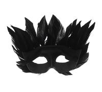 Operitacx Maschera da Donna Veneziana Piume per Carnevale e Halloween Maschera gli Occhi Decorativa a Mezza Faccia per Feste in Costume e Balli di Fine Anno