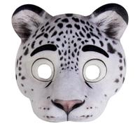 Operitacx Maschera da Leopardo delle Nevi in Eva con Fascia Elastica e Design Traspirante per Feste di Carnevale e Celebrazioni di Halloween per Adulti
