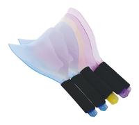 Operitacx Maschera di Protezione per Viso e Occhi in Plastica 5 Pezzi per Uso Salone e Casa, Copertura Anti-spruzzo per Parrucchiere e Styling Chioma Colore Casuale