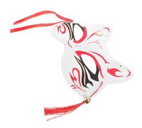 Operitacx Maschera di Volpe e Gatto Mezza Faccia in Plastico Dettagli Precisi e Design Unico per Eventi Cosplay e Mascherate Halloween