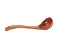Operitacx Mestolo in Legno per Cucinare con Manico lungo Ergonomico, Cucchiaio da Zuppa Versatile in Stile Retrò la Cucina e Riunioni di Famiglia