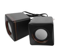 Operitacx Mini Altoparlante in ABS Rame e Magnete per Computer e Laptop USB Portatile Audio Stereo Compatto e Potente per Casa e Ufficio