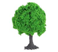 Operitacx Mini modelli di alberi in miniatura, alberi artificiali con foglie da 10 cm/4", accessorio per paesaggi ferroviari, architettura, ornamento da giardino, casa delle bambole.