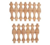 Operitacx Mini Pilastri Romani 12 Pezzi in Legno Grezzo 7,5X1,8 CM per Decorazioni Barocche e Modelli di Pilastri Romani in Legno per Interni