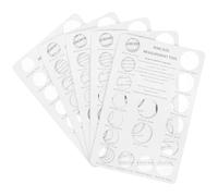 Operitacx Misuratori per Anelli in Carta 5 Pezzi, Strumenti la Misurazione delle Dimensioni delle Dita, Set di Cartoncini per Misurazione Gioielli ad Uso Personale e Professionale