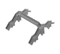 Operitacx Modello Mini Ponte Pedonale per Diorama Ferroviario Kit Diy per Decorazione Tavolo da Sabbia e Scenari Architettonici Accessori Realistici per Collezionisti e Appassionati