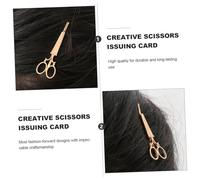 Operitacx molletta hair clip hair pin donna mujer lady-era hair charms ragazza hair bow hair jewelry hair accessories woman fermaglio a forbice forbici per copricapo a forbice Golden