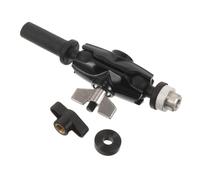 Operitacx Morsetto per microfono con testa a sfera, compatibile con asta per piatti, supporto per batteria, clip per microfono, raccordo di espansione per braccio del piatto per supporto per rullante