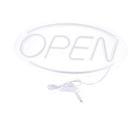 Operitacx Neon Open Sign USB con Pannello Acrilico Trasparente Luce per Decorazioni Muro Negozio Bar Ristorante