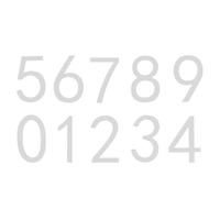 Operitacx Numeri Civici Autoadesivi in Acrilico 3d Opaco Nero 7x4,6 Cm Set da 10 Pezzi per Porta Appartamento Resistente alle Intemperie per Casa Ufficio e Hotel