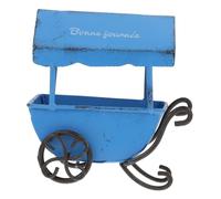 Operitacx Oggetti di scena per accessori per carrelli carrello della casa delle bambole decorazione della ruota del carro retro decorazione casa valigia trolley adornare ornamenti in
