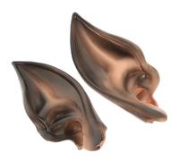 Operitacx Orecchie da Elfo Cosplay Nere in Rp per Donna, Accessorio Comodo e Appariscente per Feste di Halloween e Cosplay Fantasy