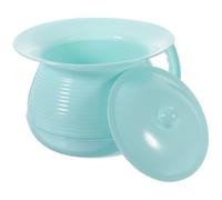 Operitacx Orinatoio portatile con coperchio in plastica, con manico, per e adulti, uso domestico e viaggio, 21 x 21 x 14 CM