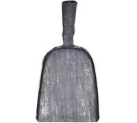 Operitacx Pala per Cenere in Acciaio Forgiato Monoblocco Multifunzionale Foro per Manico, Paletta per Carbone e Sabbia per Caminetti e Barbecue, Accessorio Resistente per Uso Domestico