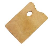 Operitacx Palette Legno Professionale per Pittura Olio e Acrilico Superficie Liscia con Vernice Protettiva Design Vintage per Ergonomico Resistente e Durevole per Fai da Te