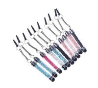 Operitacx Penna Capacitiva Cristalli 5 Pezzi per Telefono e Tablet, Mini Stile Elegante in Alluminio e Strass, Facile da Trasportare in Borsa o Telefono, Non Graffia lo Colore Casuale