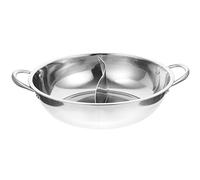 Operitacx Pentola Hot Pot Divisa Acciaio Inossidabile Con Maniglie Doppie Per Cucine Induzione Facile Da e Riutilizzabile Per Feste e Cene Con Amici