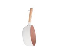 Operitacx Pentola per Salsa Giapponese Snow Peak da 1,5l Manico in Legno, Pentola Multiuso da Cucina senza Coperchio, Adatta per Cottura Alimenti e Riscaldare Latte, 16 Colore Casuale