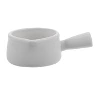 Operitacx Piccola Brocca in Ceramica Bianca da 60ml con Manico Ergonomico, Multiuso per Condimenti e Salse, per Preparazione Cibi e Ristoranti