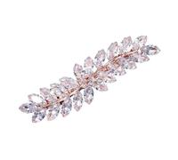 Operitacx Pinza per Chioma Elegante a Forma di Foglia, Brillante alla Moda, per Acconciature Semplici come Accessorio Regalo per Donna