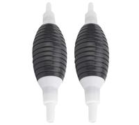 Operitacx Pompa Manuale per Travaso Liquidi 2 Pezzi in Plastico Nero Grande Flusso e Design a Sfera Ispessita per Serbatoi e Uso Automobilistico
